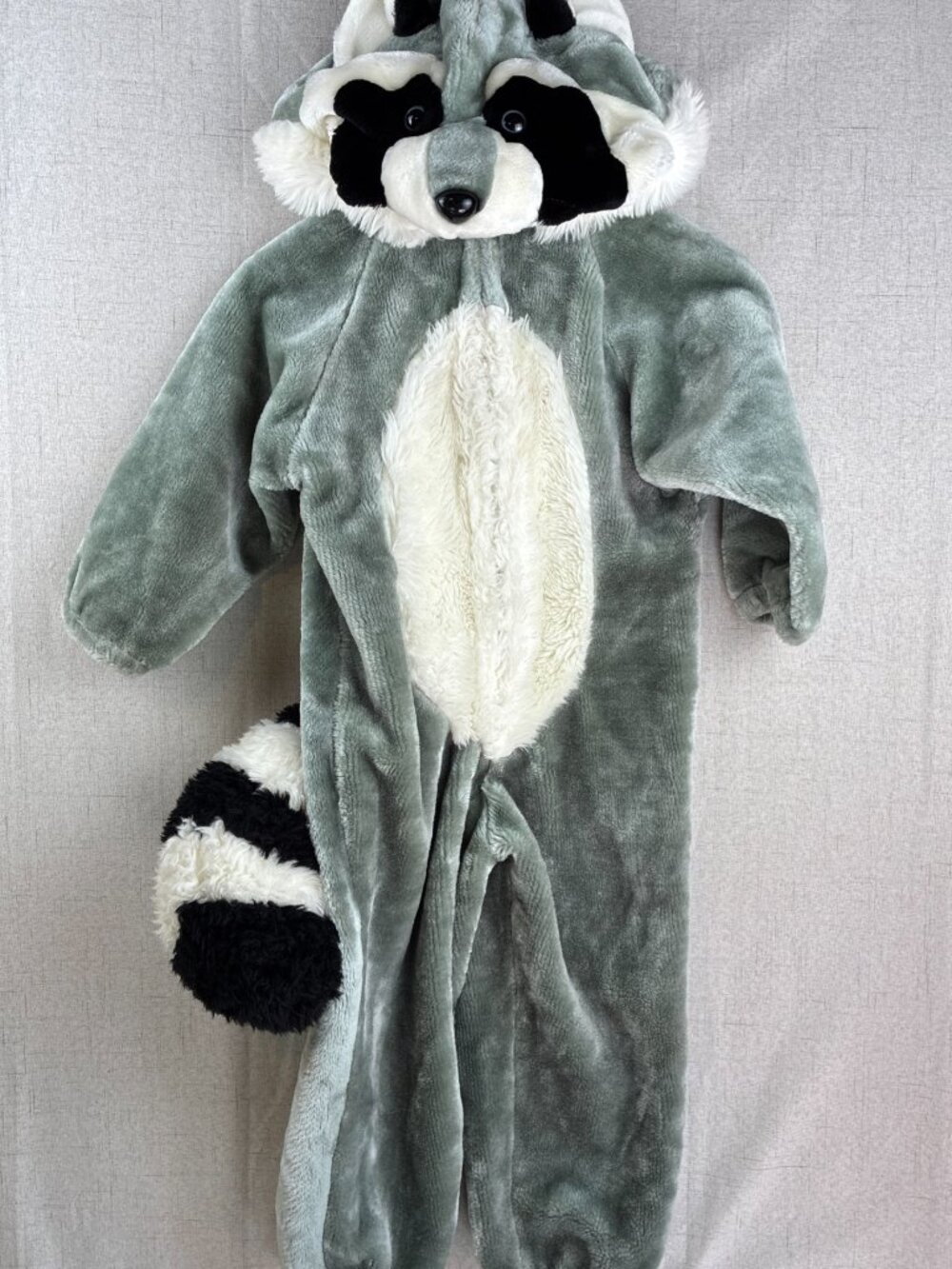 Chosun Raccoon Soft Plush Costume Boy Girl Size 44" Tall M 4 5 Vintage Halloween
